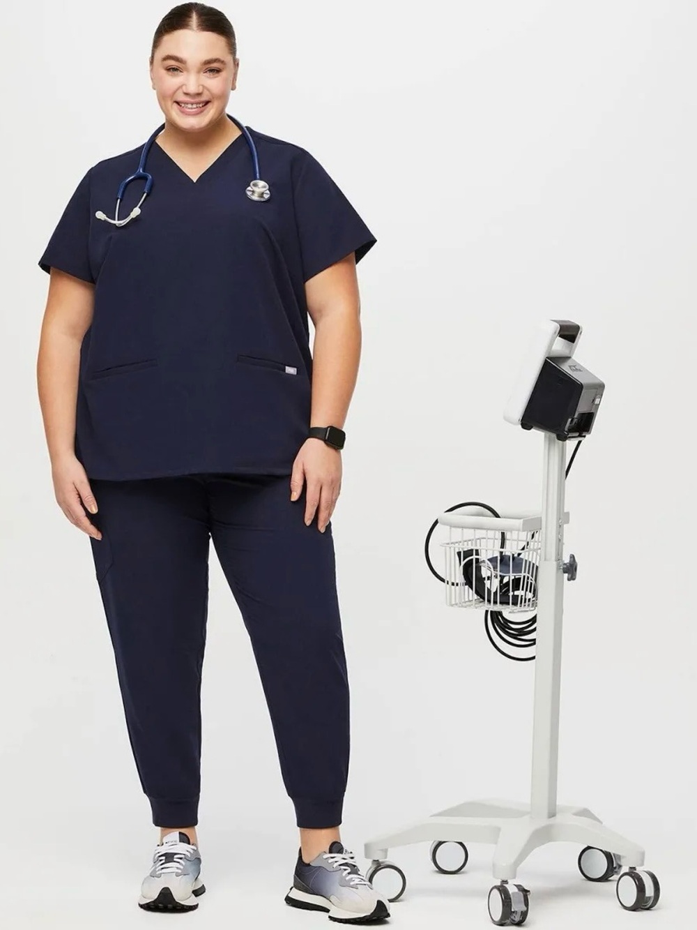 Figs navy blue size 5XL scrubs set